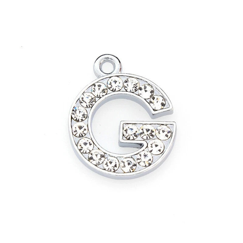 A to Z Rhinestone Letter Pendant