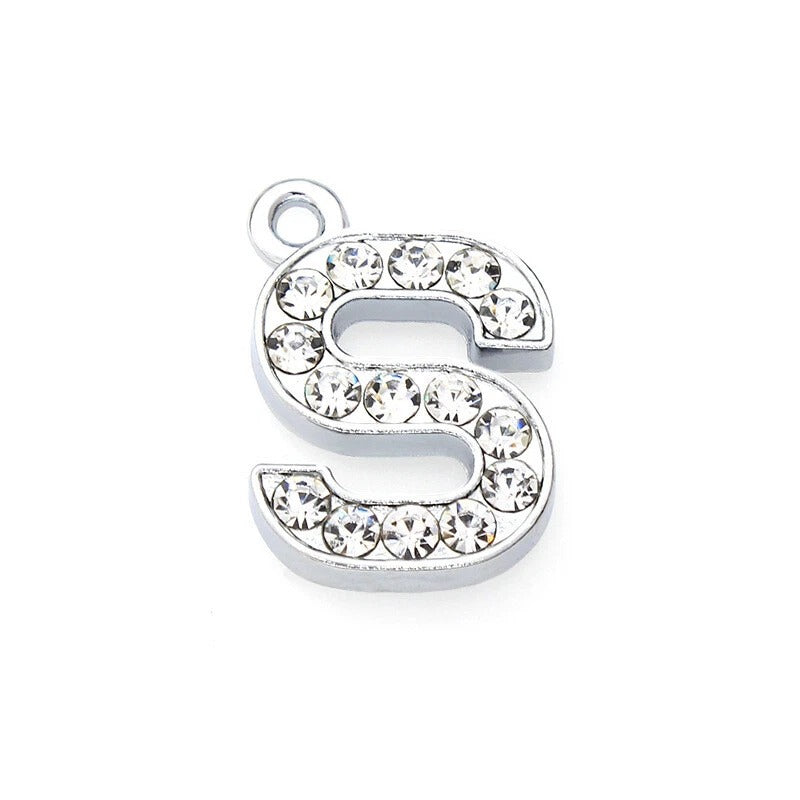 A to Z Rhinestone Letter Pendant
