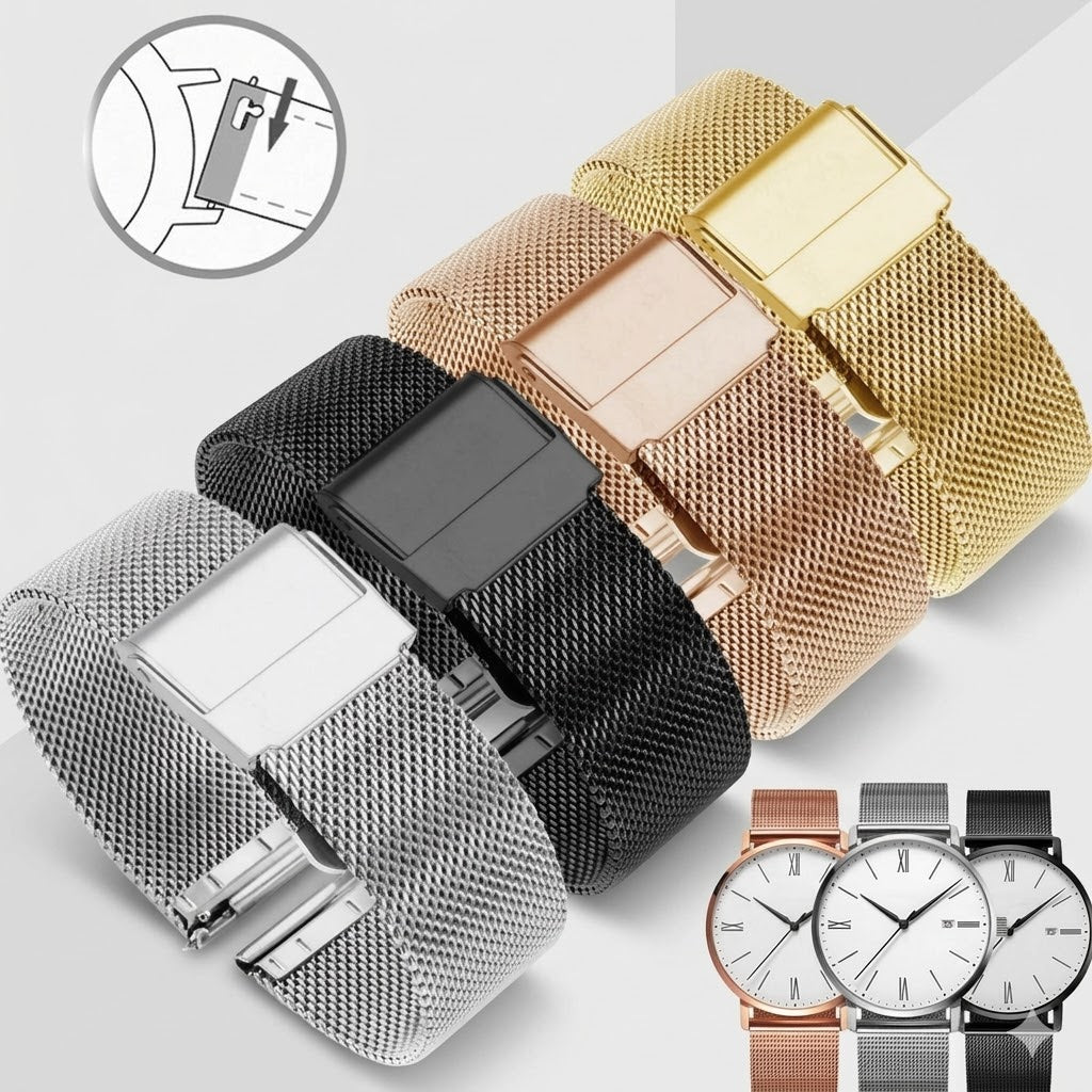 Stainless Steel Mesh Watch Band KK Labib