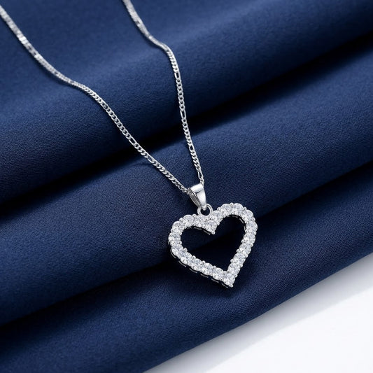 Zircon Heart Pendant Necklace KK Labib