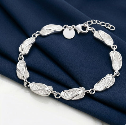925 Slippers Shoe Bracelet. KK Labib