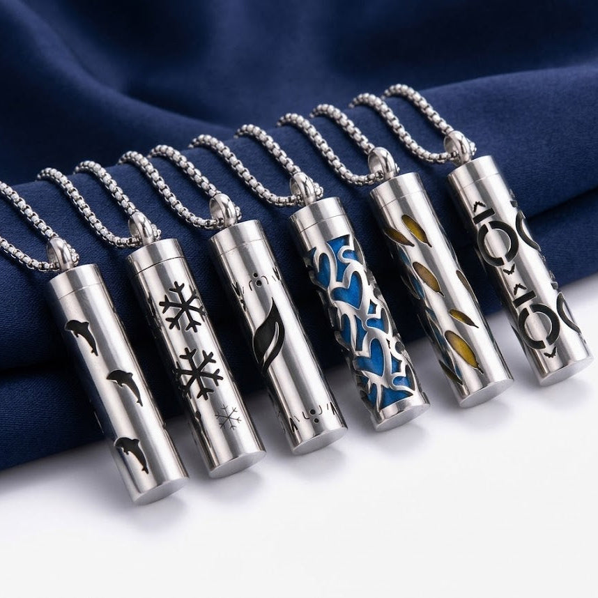 Aromatherapy Pendant with Round Box Chain KK Labib
