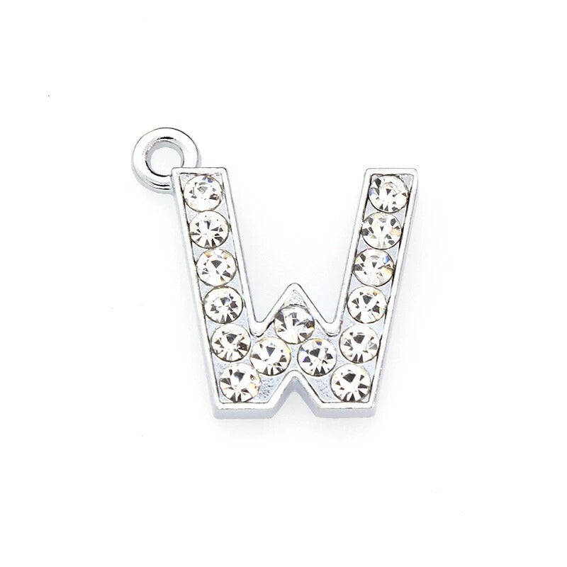 A to Z Rhinestone Letter Pendant