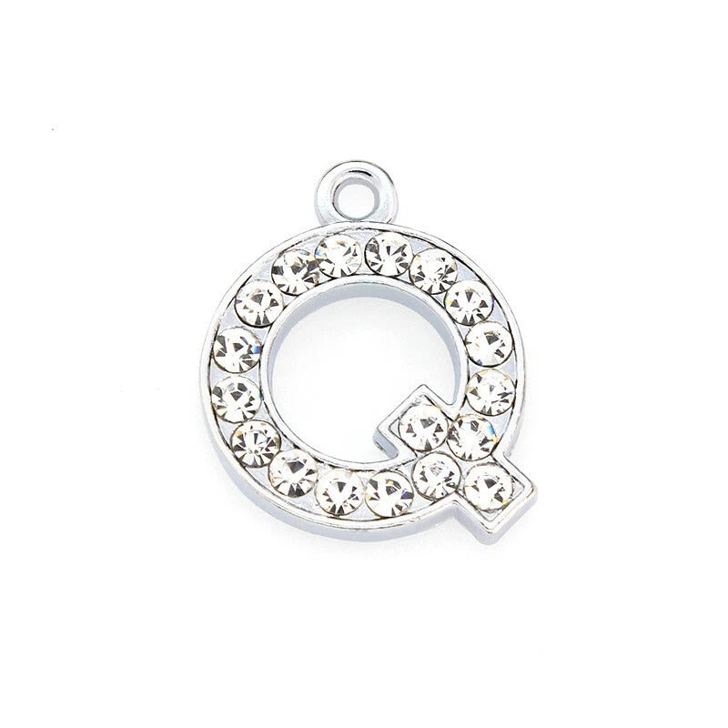 A to Z Rhinestone Letter Pendant