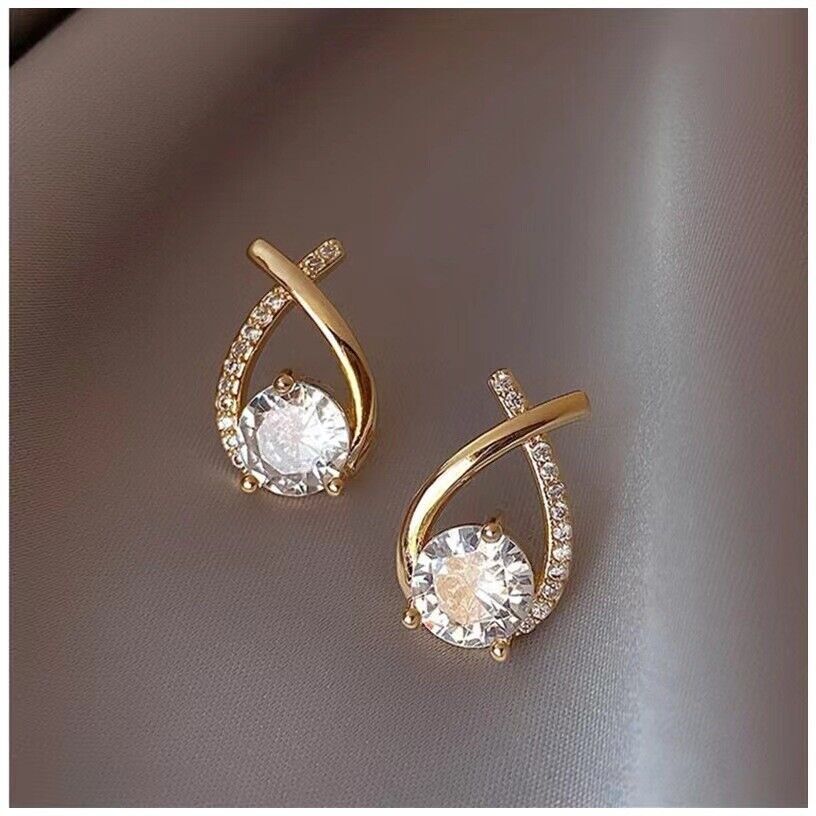 Hanging Tassel Drop Stud Earrings