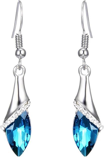 Dangle Leaf Earrings Teardrop