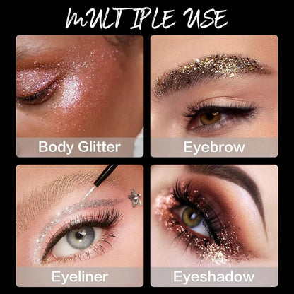 Waterproof Glitter Liquid Eyeliner Long Wear Shimmer Eye Makeup Beauty Cosmetic