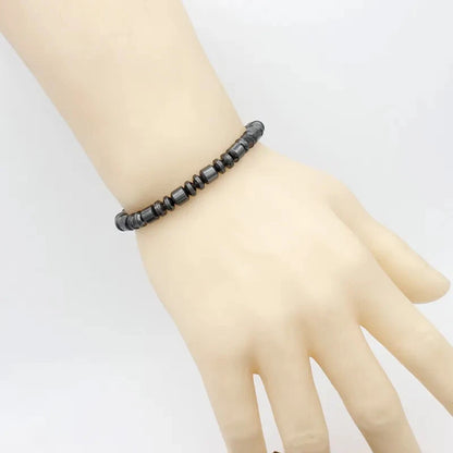 Black Stone Bracelet Weight Loss Magnetic Therapy Slimming Healthcare Bangle UK