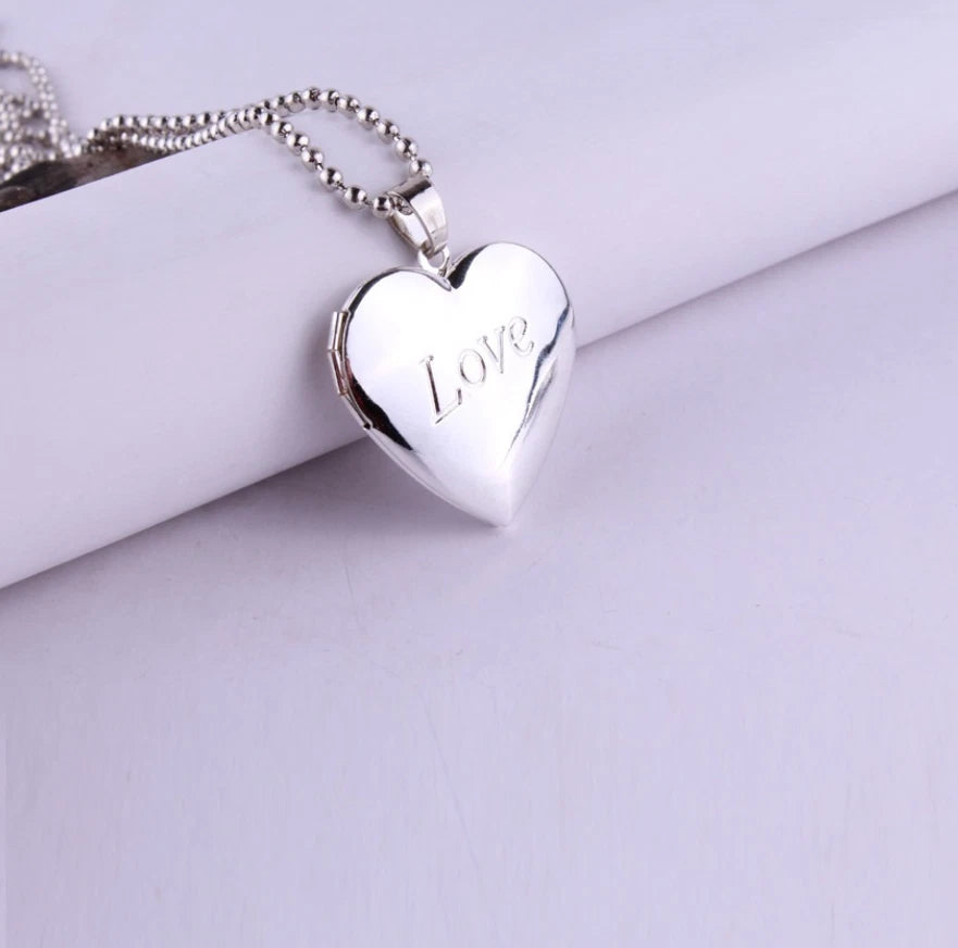 925 Heart Picture Pendant Necklace KK Labib