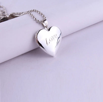 925 Heart Picture Pendant Necklace KK Labib