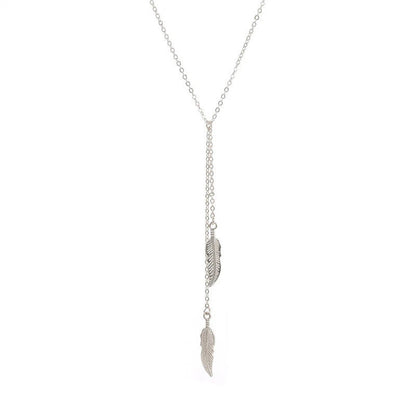 Two Leaf Pendant Necklace KK Labib