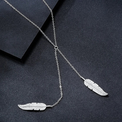 Two Leaf Pendant Necklace KK Labib