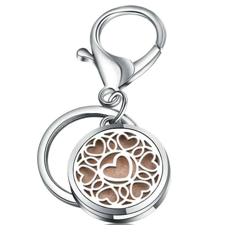 Perfume Oil Diffuser Locket Keychain