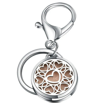 Perfume Oil Diffuser Locket Keychain