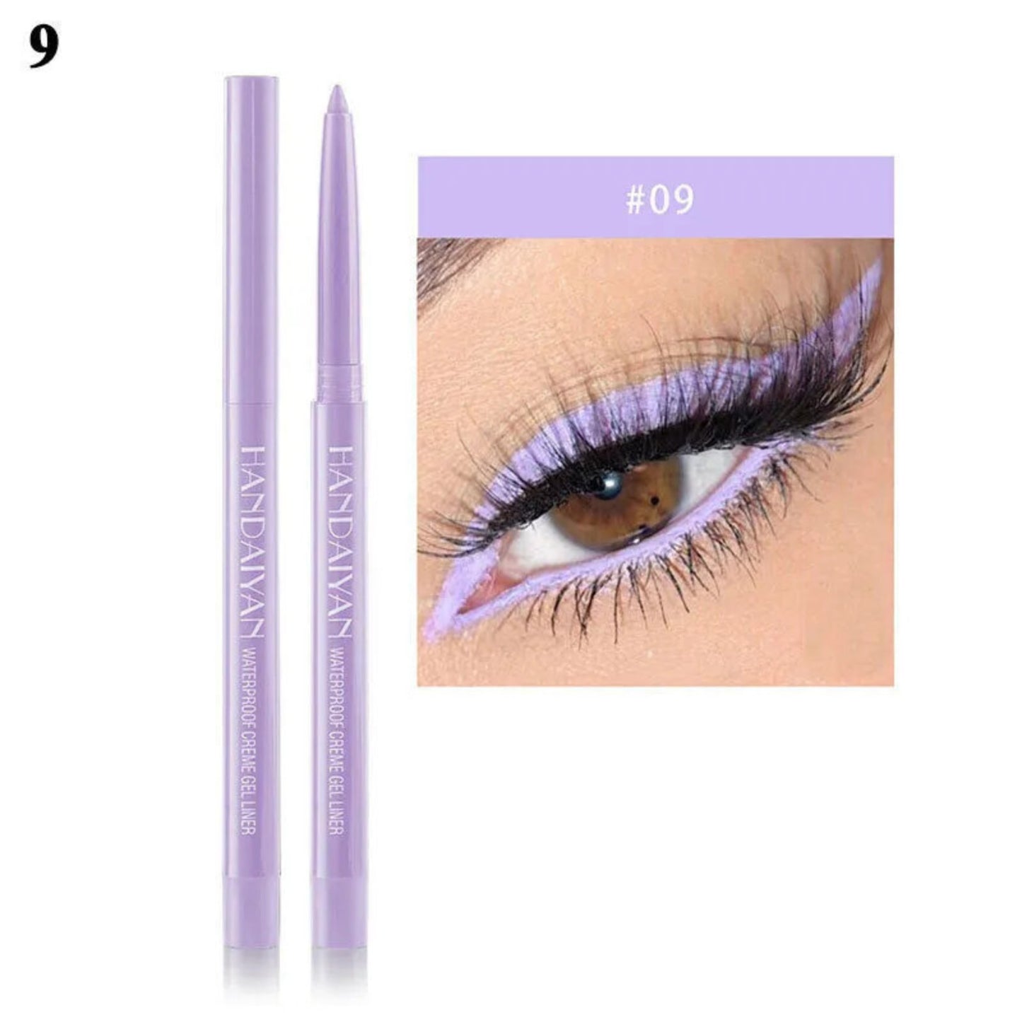 Waterproof Matte Liquid Eyeliner 20 Colors Pen Long Lasting Eye Makeup HANDAIYAN
