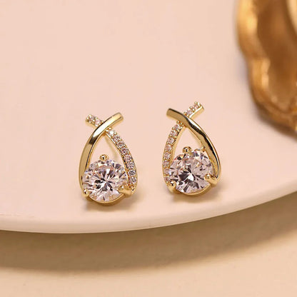 Hanging Tassel Drop Stud Earrings