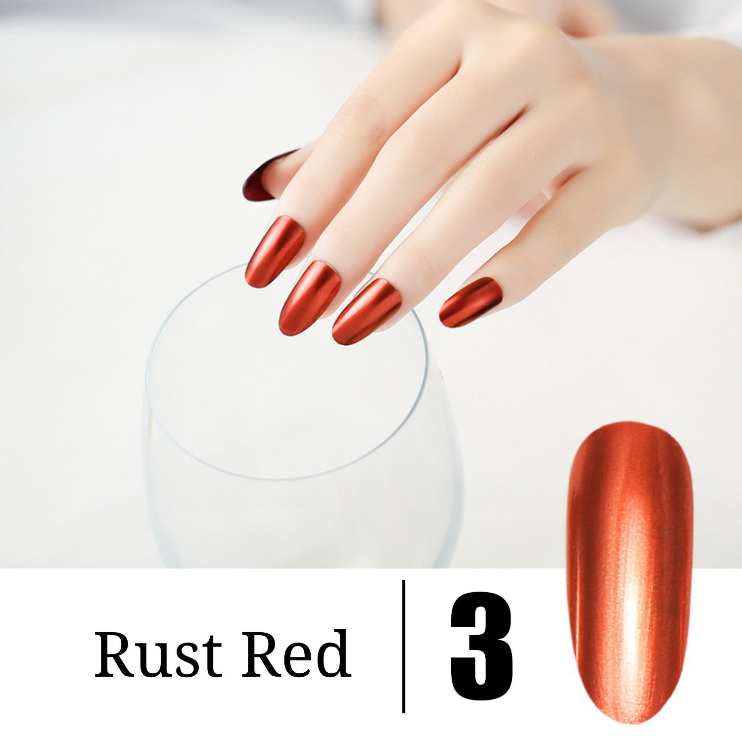 15 Colors Metallic Nail Polish Super Shine Chrome Mirror Effect Art Nail Varnish