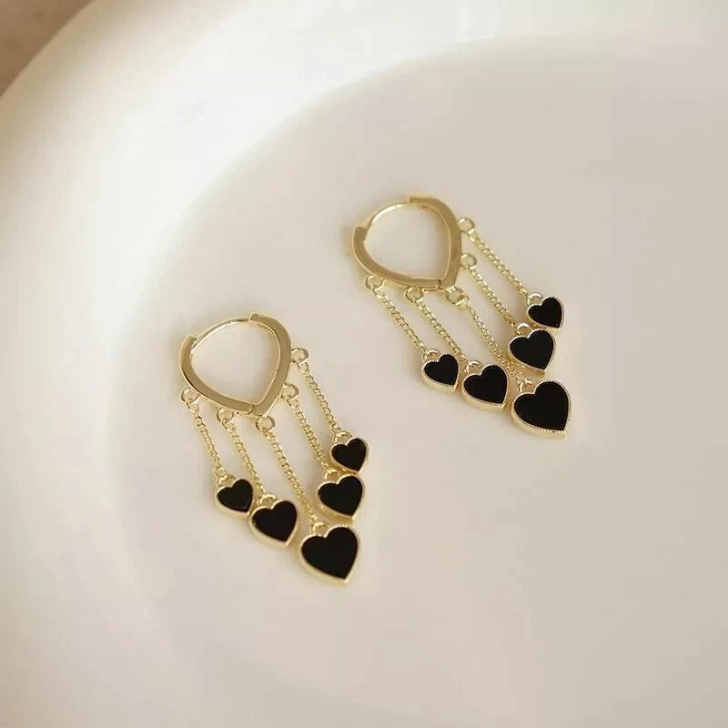 Heart Tassel Earrings KK Labib