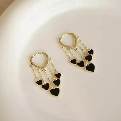 Heart Tassel Earrings KK Labib
