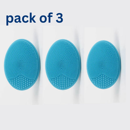 3 Pack Silicone Face Scrubber Massager Brush. KK Labib
