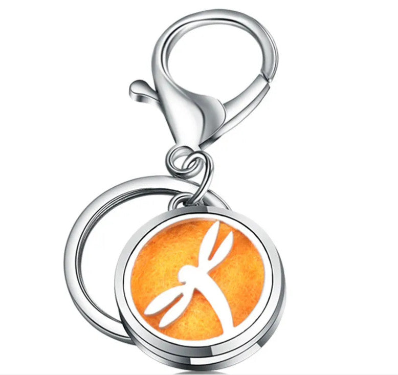 Perfume Oil Diffuser Locket Keychain
