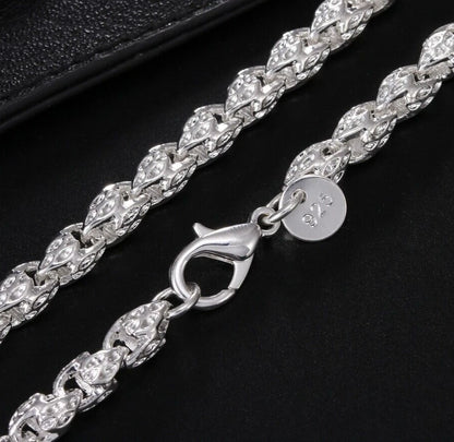 Solid 925 Sterling Silver Faucet geometry charm Bracelets Women's lady Jewelry