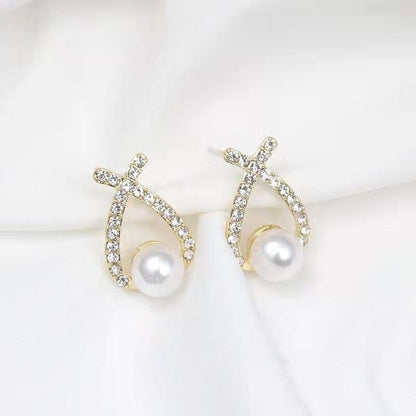 Hanging Tassel Drop Stud Earrings
