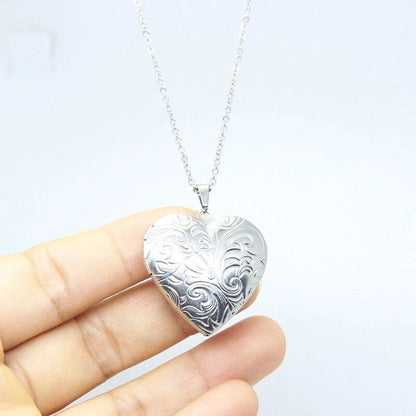 925 Heart Picture Pendant Necklace KK Labib