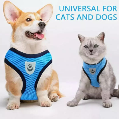 Pet Cat Dog Harness Vest Walking Lead Leash for Cat Puppy Dogs Collar Adjustable