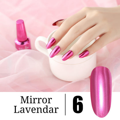 15 Colors Metallic Nail Polish Super Shine Chrome Mirror Effect Art Nail Varnish