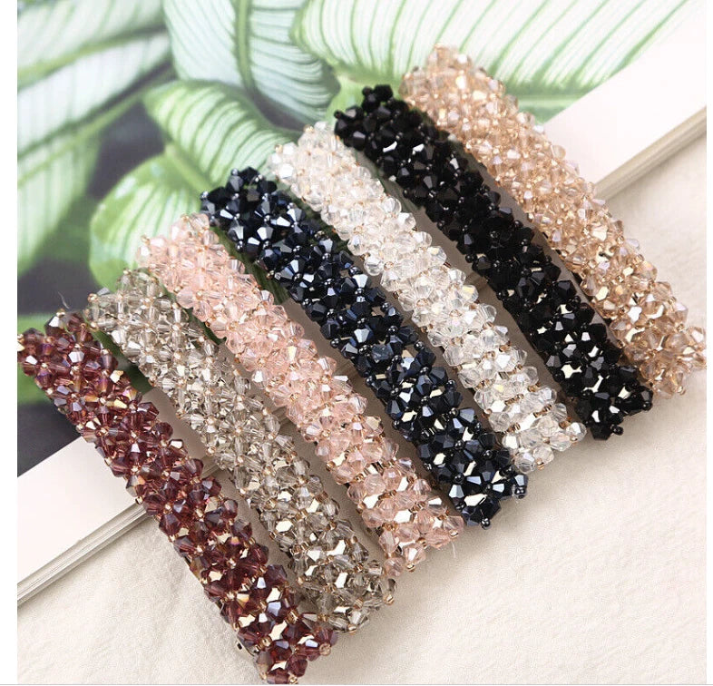 Barrette Fashion Girl Crystal Swan Hair Clip