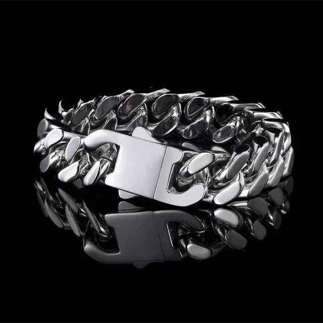 Cuban Solid Classic Thick Bracelet