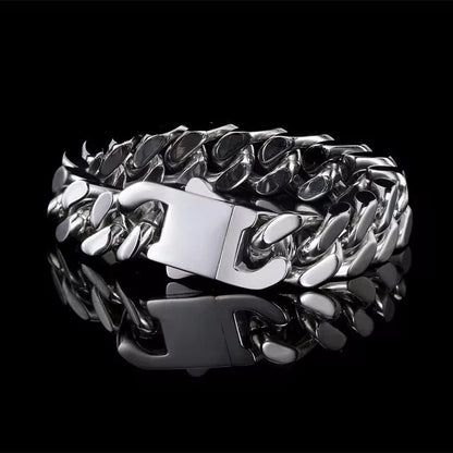 Cuban Solid Classic Thick Bracelet