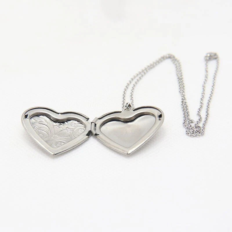 925 Heart Picture Pendant Necklace KK Labib
