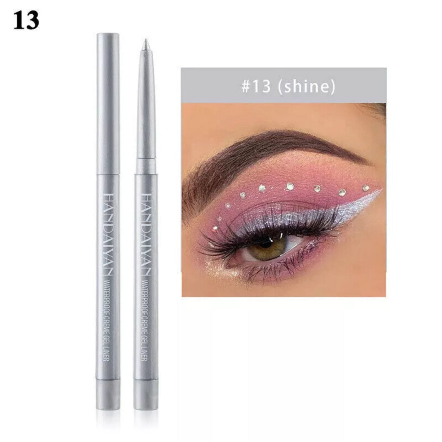 Waterproof Matte Liquid Eyeliner 20 Colors Pen Long Lasting Eye Makeup HANDAIYAN