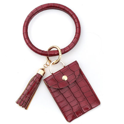 Leather Bag Holder Keyring