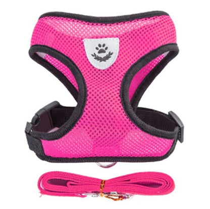 Pet Cat Dog Harness Vest Walking Lead Leash for Cat Puppy Dogs Collar Adjustable