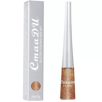 Waterproof Glitter Liquid Eyeliner Long Wear Shimmer Eye Makeup Beauty Cosmetic