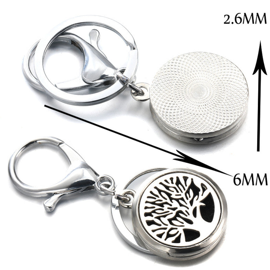 Perfume Oil Diffuser Locket Keychain