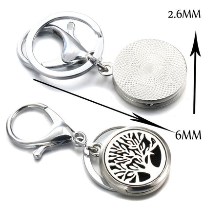 Perfume Oil Diffuser Locket Keychain