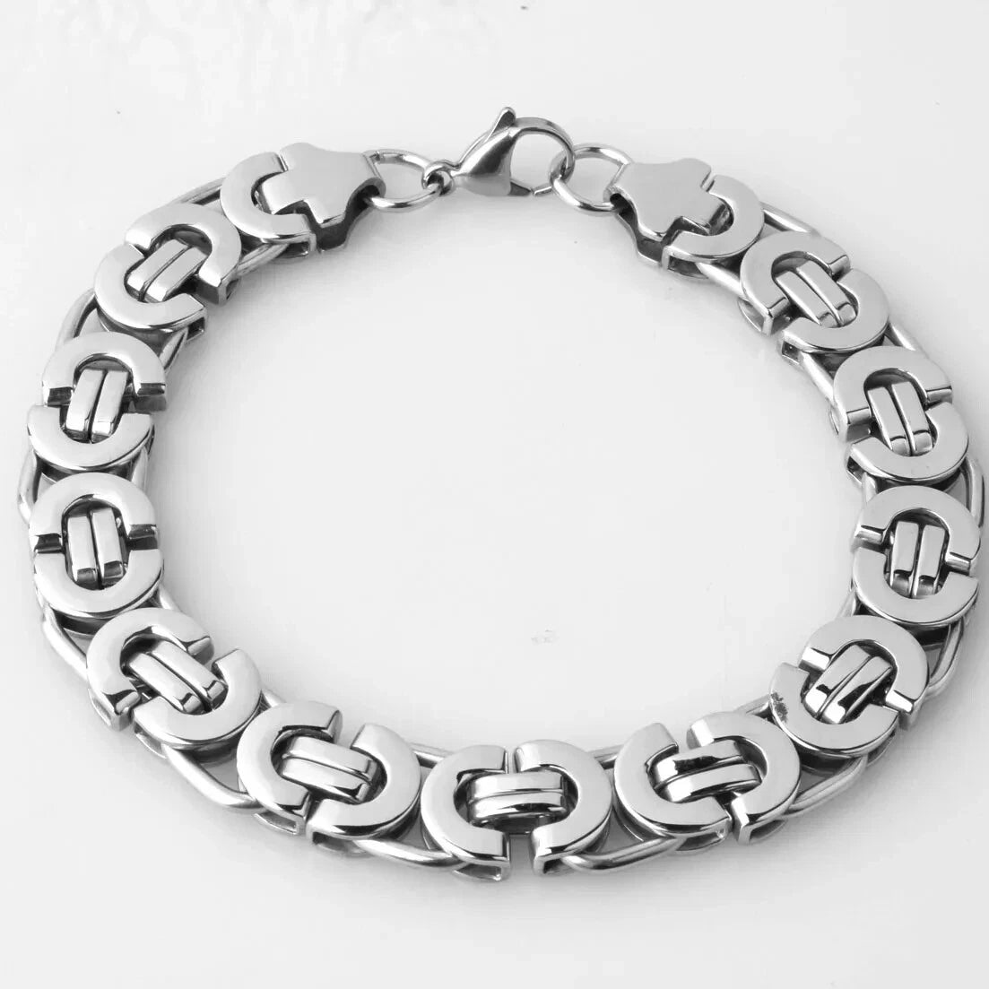 Stainless Steel Byzantine Chain Bracelet