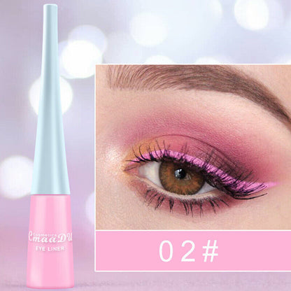 Waterproof Liquid Eyeliner Beauty Matte Glitter Pen Pencil Makeup 33 Colors UK