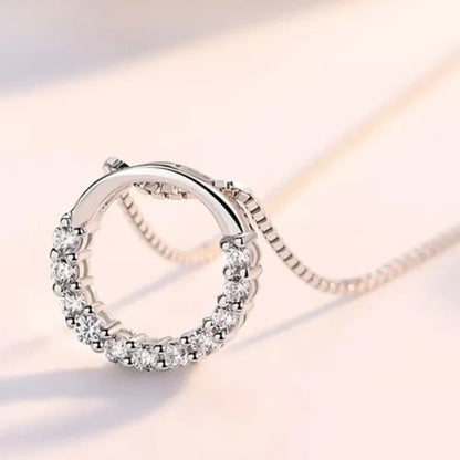 Zircon round pendant necklace KK Labib