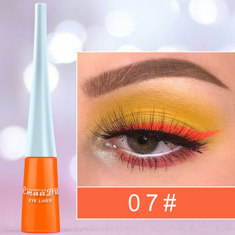 Waterproof Liquid Eyeliner Beauty Matte Glitter Pen Pencil Makeup 33 Colors UK