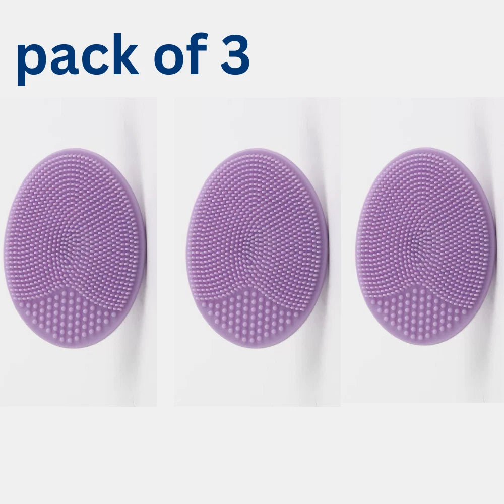 3 Pack Silicone Face Scrubber Massager Brush. KK Labib
