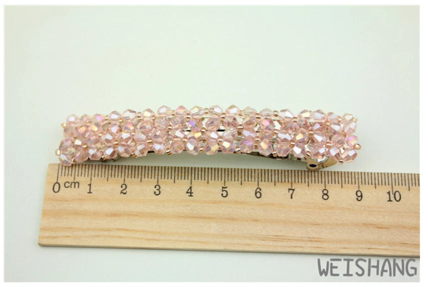 Barrette Fashion Girl Crystal Swan Hair Clip
