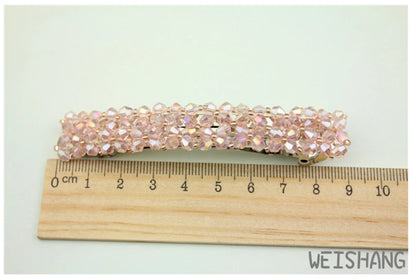 Barrette Fashion Girl Crystal Swan Hair Clip