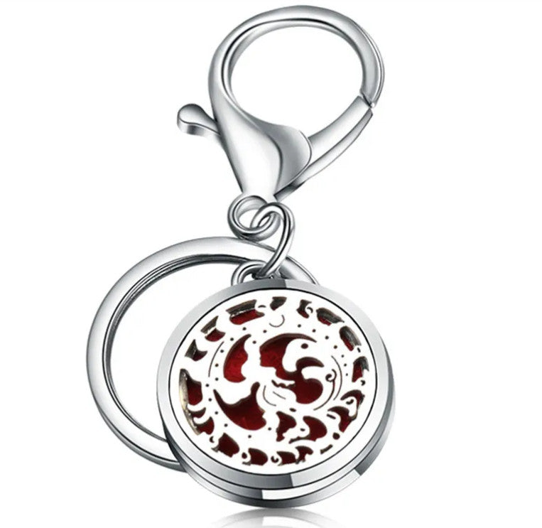 Perfume Oil Diffuser Locket Keychain