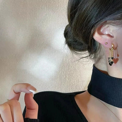Heart Tassel Earrings KK Labib