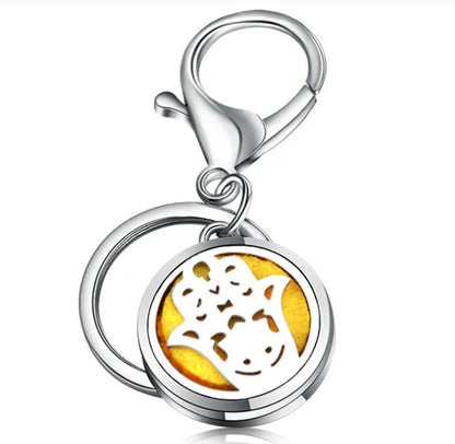 Perfume Oil Diffuser Locket Keychain